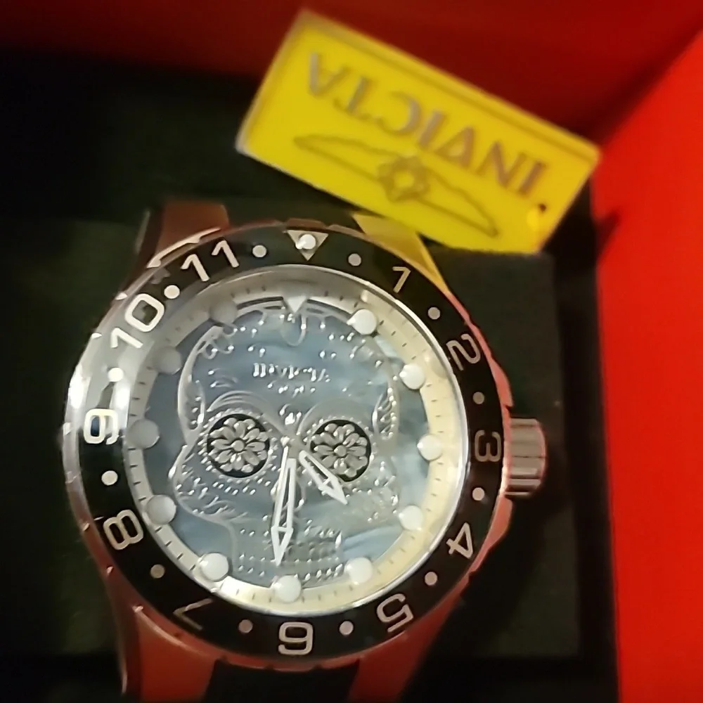 NEW NIB Invicta Pro Invicta Men's Aviator Dia De‎ Los Muertes Watch Quartz 36854